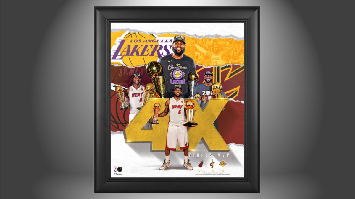 LeBron James MVP Collage: Celebrating the King’s 4 Most Valuable Player Awards