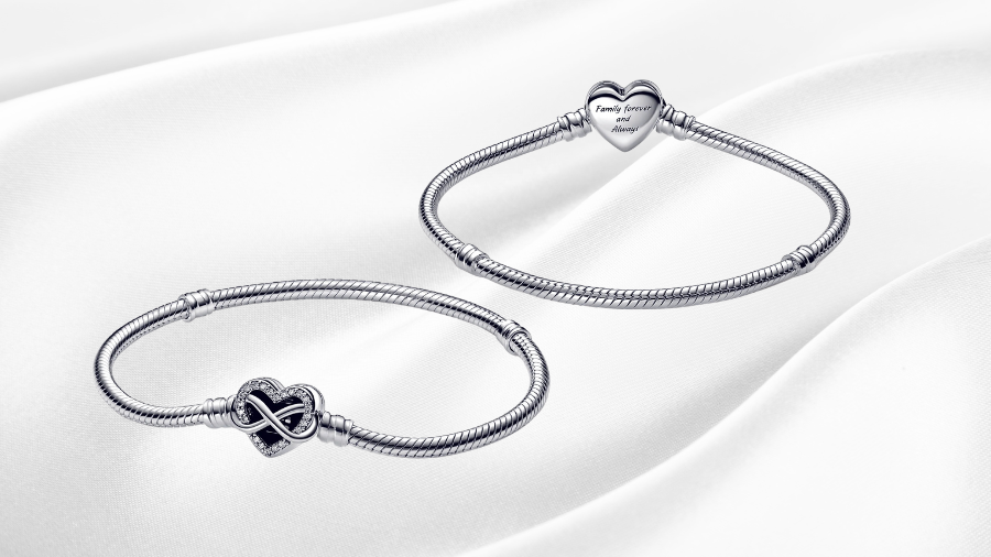Pandora Moments Sparkling Infinity Heart Clasp Snake Chain Bracelet: A Symbol of Eternal Love