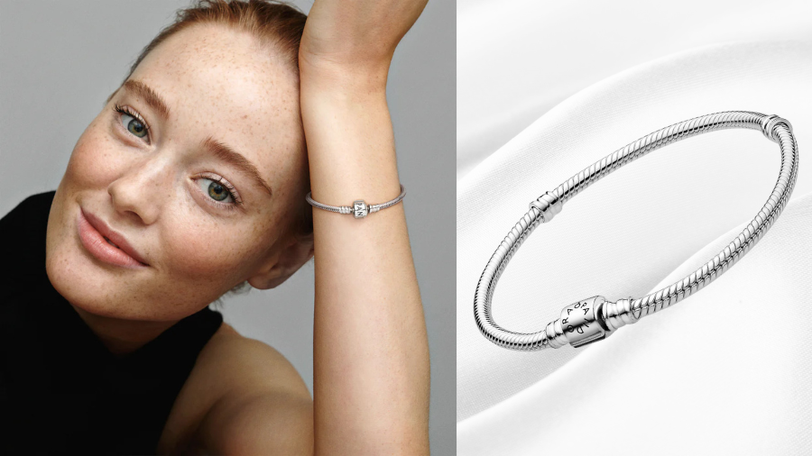 Pandora Moments Barrel Clasp Snake Chain Bracelet: A Sterling Silver Canvas for Your Personal Story