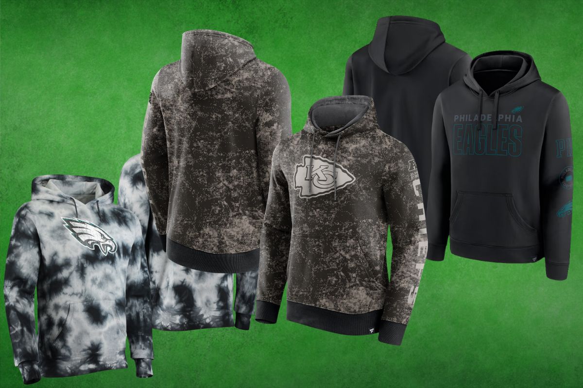 Philadelphia Eagles Blackout Tonal Pullover Hoodie: Your Game Day Essential