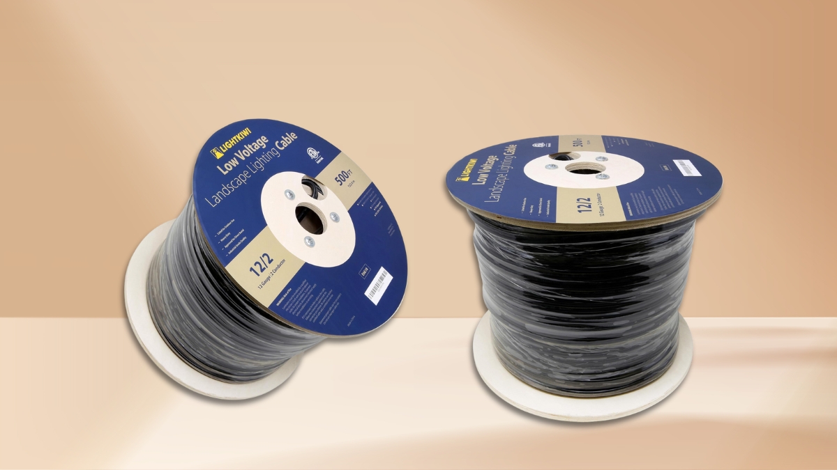 Lightkiwi 12/2 Low Voltage Landscape Wire: Professional-Grade Outdoor Lighting Cable