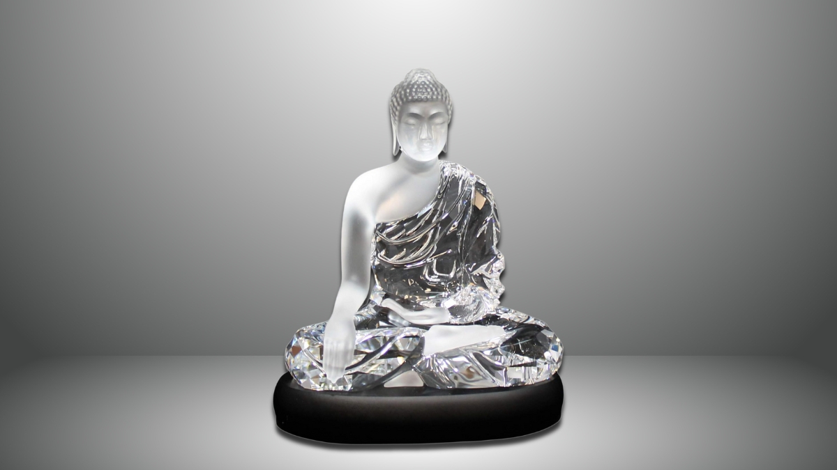 Swarovski Crystal Buddha Figurine: A Stunning Symbol of Peace and Elegance