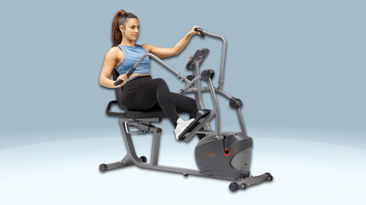Sunny Health and Fitness Recumbent Bike — Smart, Comfortable, and Built for Home Fitness