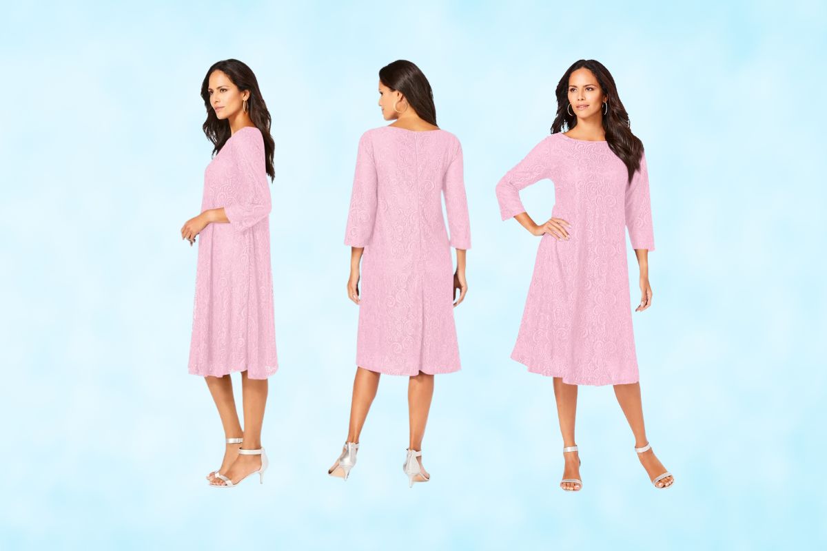 Roaman’s Lace Swing Dress: Your Guide to Elegant Plus-Size Fashion