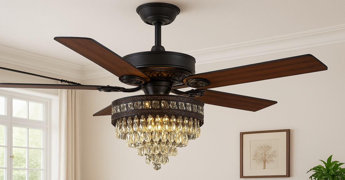What’s Great About the Asyko Crystal Ceiling Fan with Lights? Style and Comfort in One