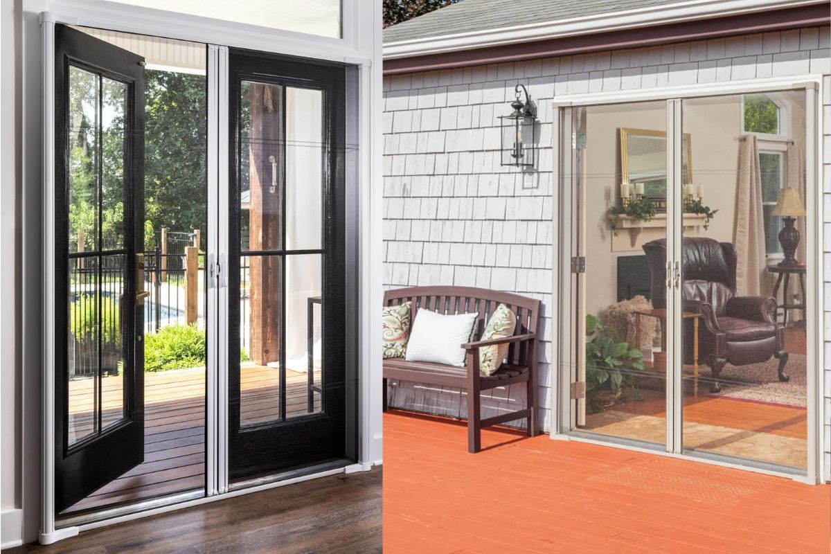 Tired of Bugs and Bulky Doors? Meet the Brisa White Retractable Double Screen Door