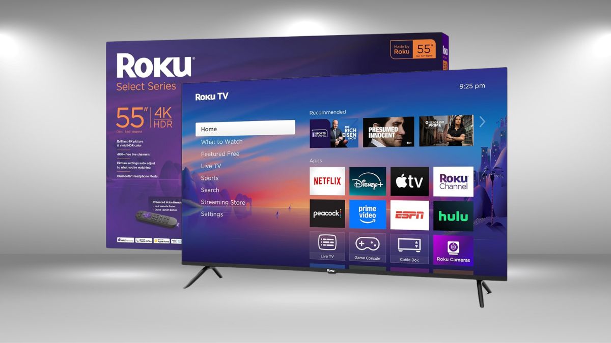 Roku Smart TV 2025 – 55-Inch Select Series, 4K HDR TV