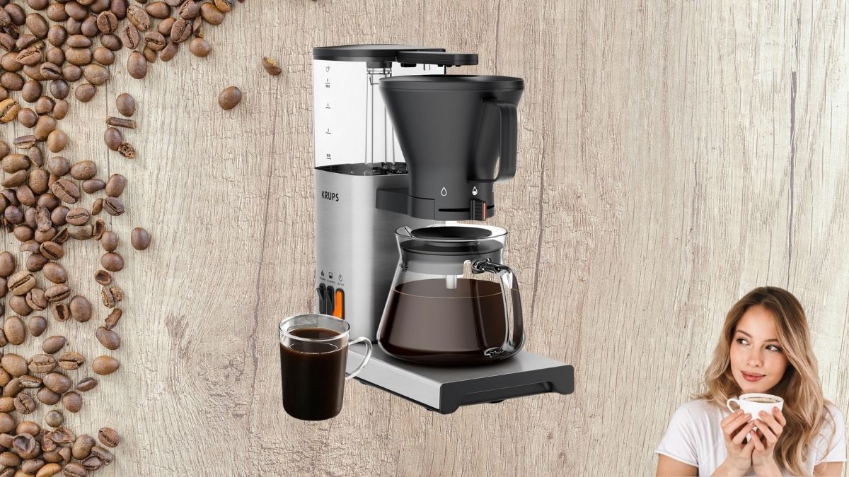 KRUPS Essential Brewer 8 Cup Drip Coffee Maker: SCA Certified Brewing Excellence