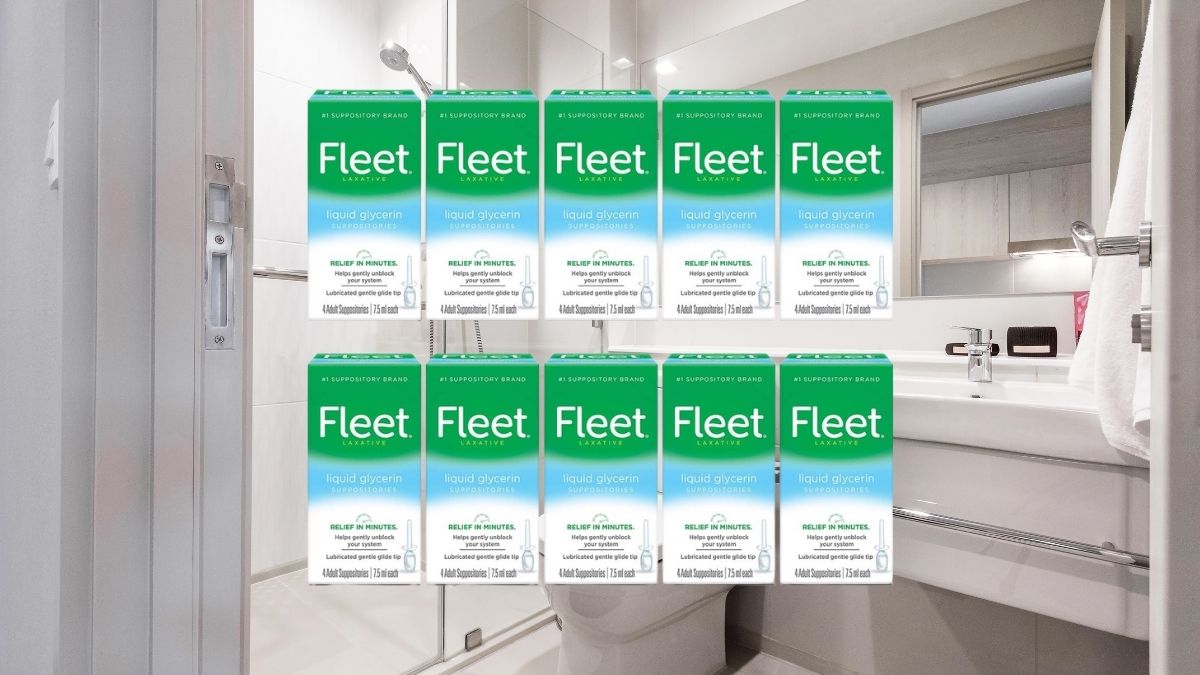 Fleet Liquid Glycerin Suppositories, 4 Count (Pack of 10)