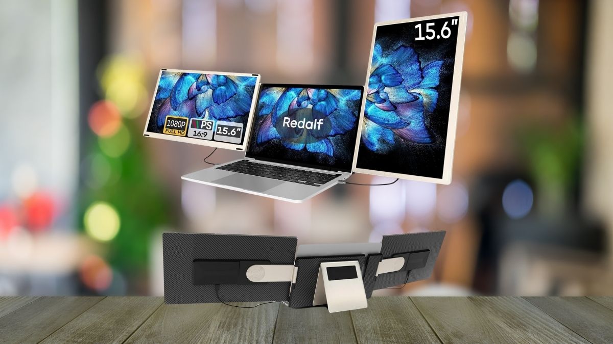 How the Redalf 15.6″ Triple Laptop Screen Extender Turns Your Laptop into a Mobile Workstation