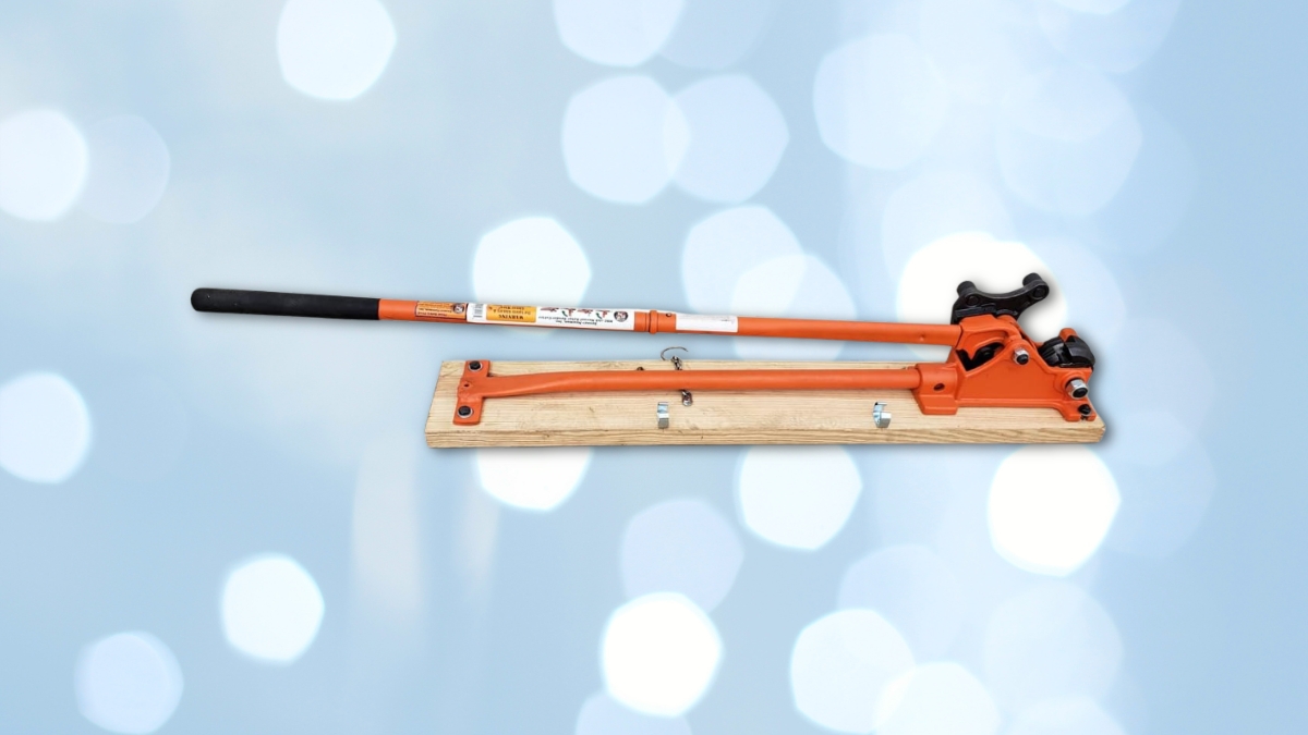 This BN Products Manual Rebar Bender Cuts and Bends Grade 60 Rebar Fast