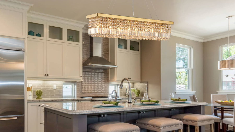 7PM Rectangle K9 Crystal Chandelier