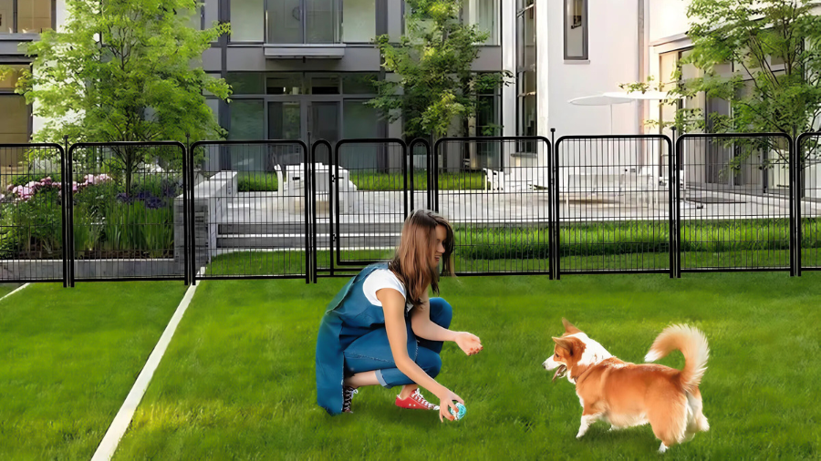 Secure Your Yard with Getlay Tall Garden Fences and Borders for Dogs, 4.6ft High Dog Fence