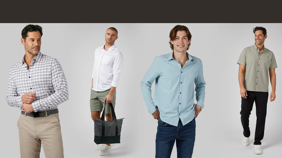 32 Degrees Men's Casual Short Sleeve Dress