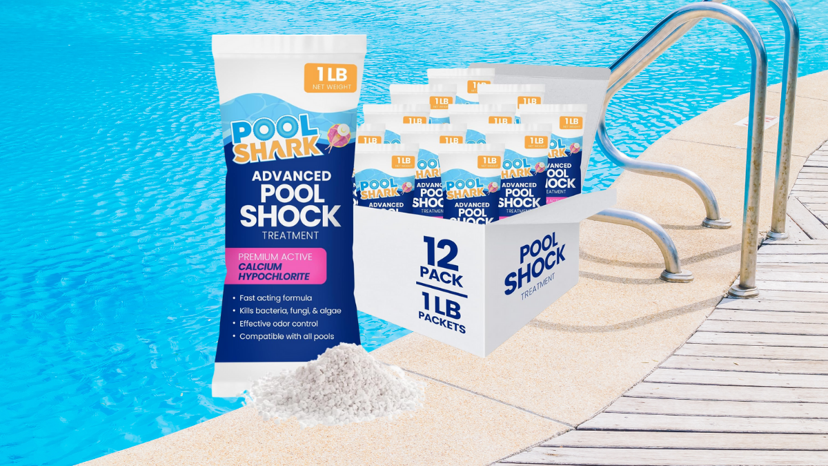 How to Get Crystal Clear Pool Water with POOL SHARK 68% Calcium Hypochlorite Shock