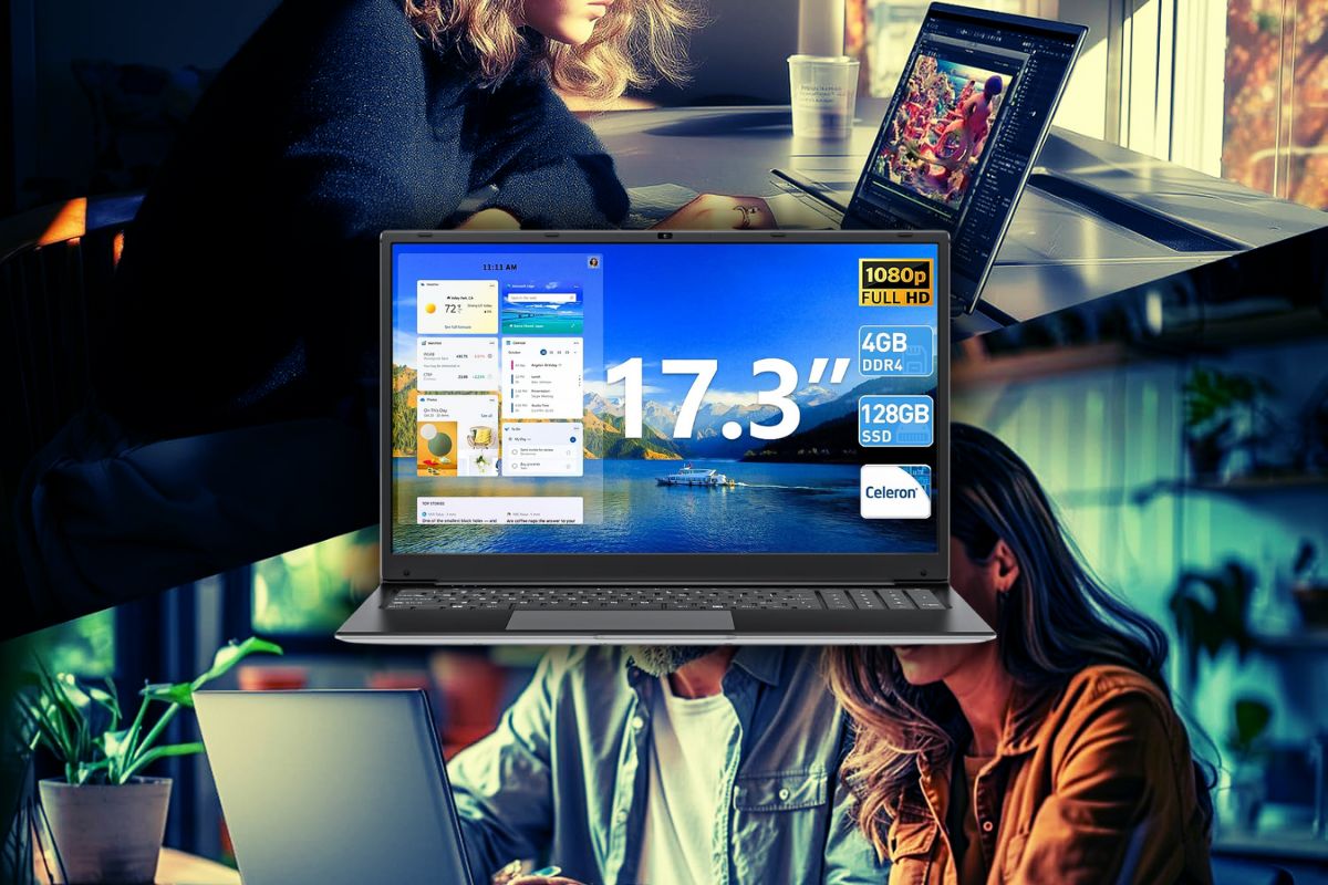 Naclud M17S 17.3″ Laptop: Affordable Windows 11 Power for Basic Tasks