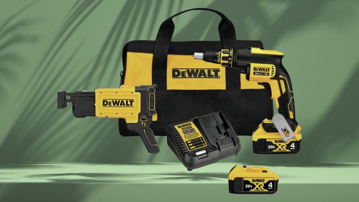 DEWALT Screw Gun Kit with Collated Drywall Attachment