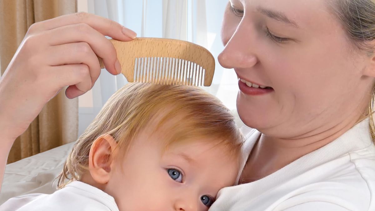 Yoofoss 4 Piece Baby Brush and Comb Set: The Ultimate Natural Hair Care Solution for Your Little One