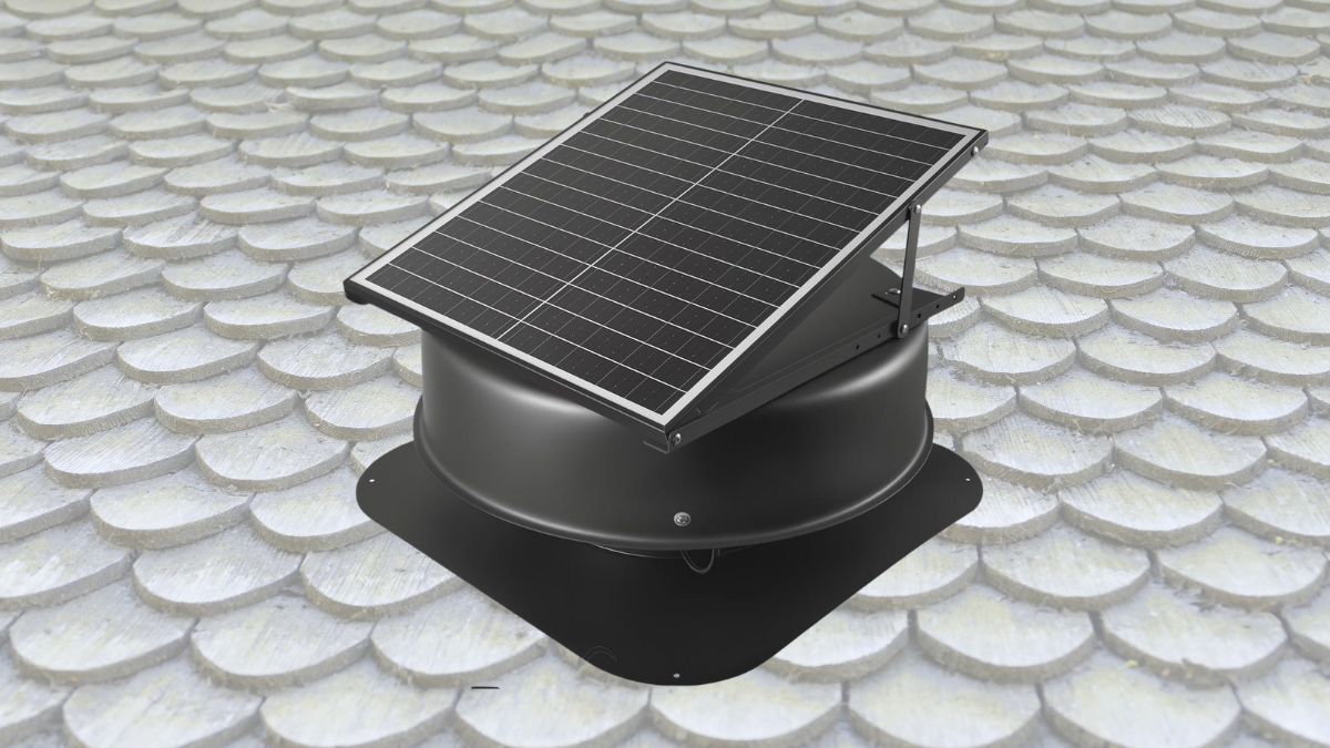 VEVOR Solar Attic Fan, 42 W, 2800 CFM Large Air Flow Solar Roof Vent Fan