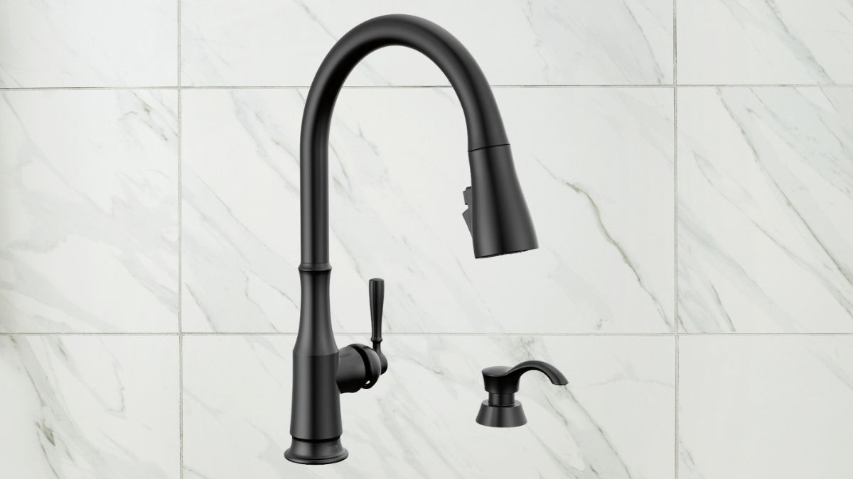 Delta Capertee Matte Black Kitchen Faucet