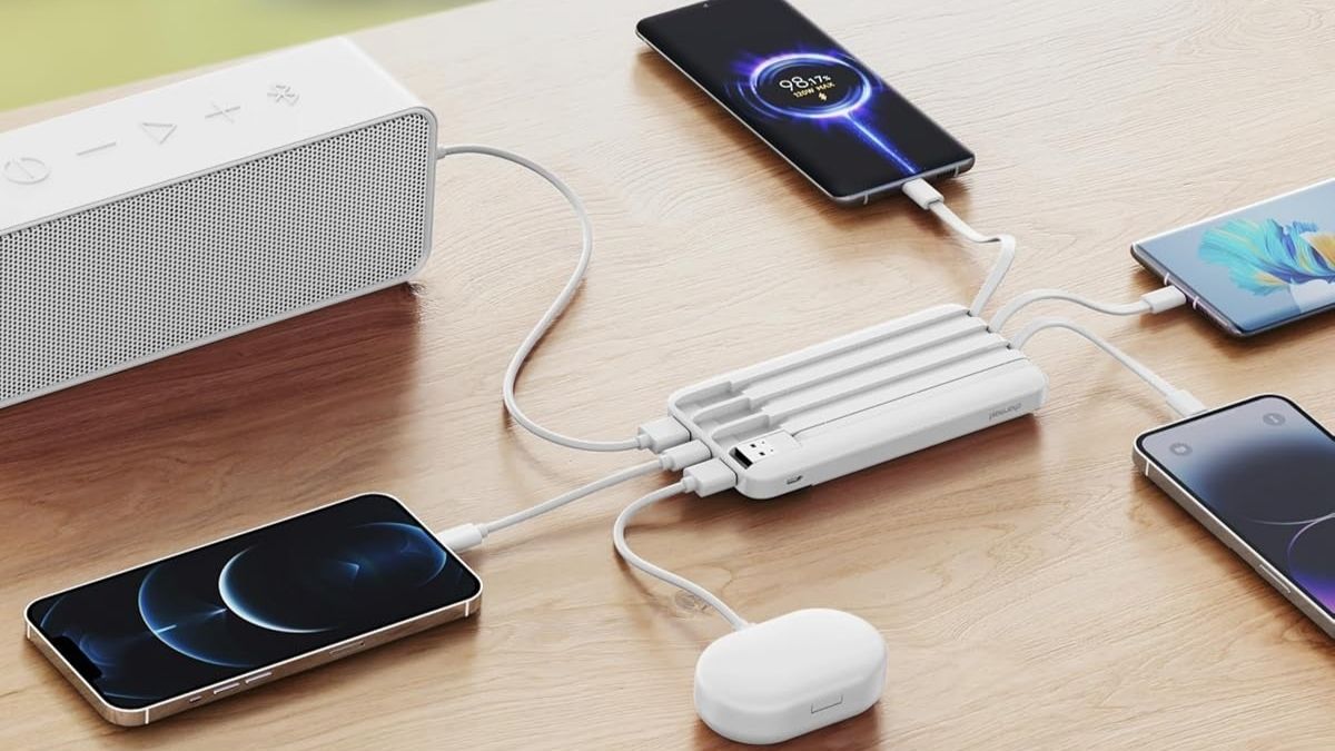 Charmast Portable Charger with Built-in Cables: A 10000mAh Power Solution