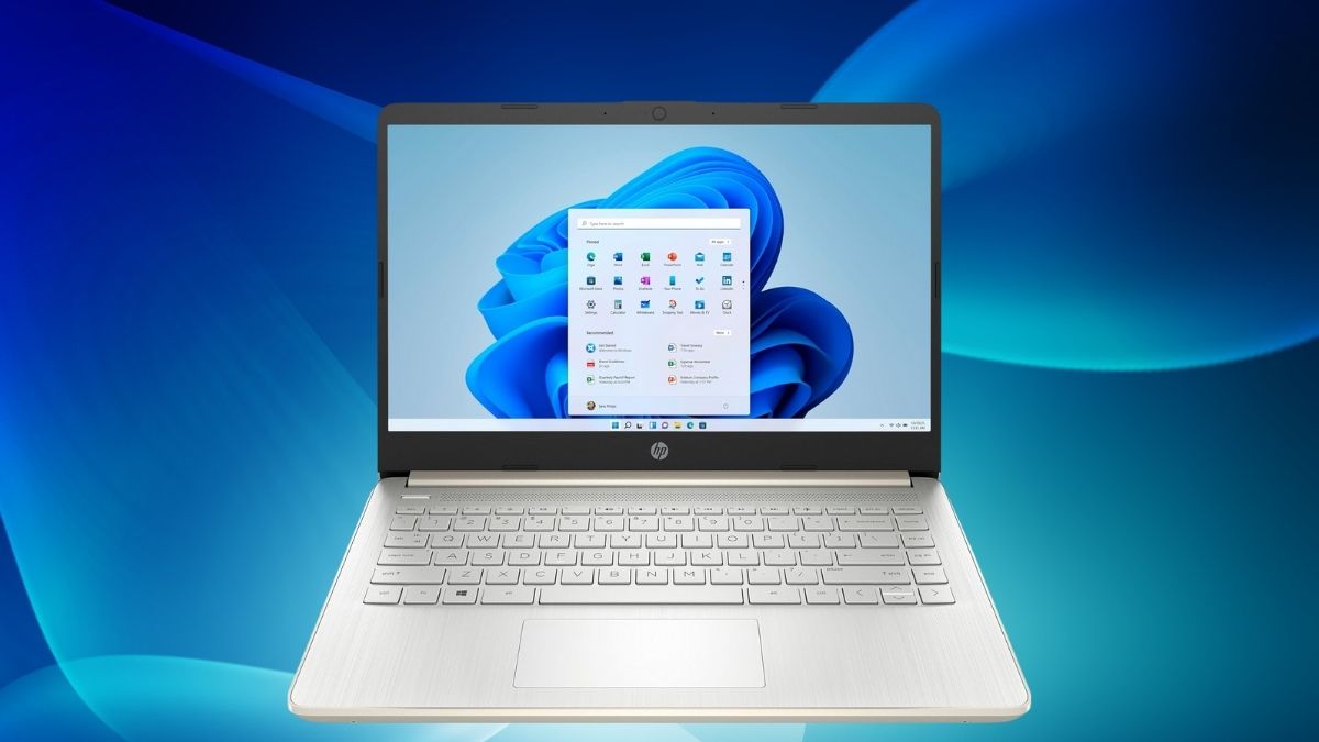 HP Touchscreen Laptop Computer: Affordable 14-inch Pale Gold with Intel Processor & Windows 11