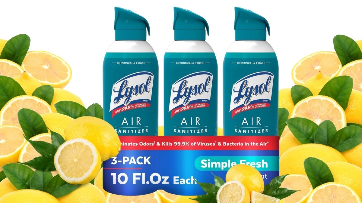 Lysol Air Sanitizer Spray: EPA-Approved Solution for Killing 99.9% of Airborne Germs