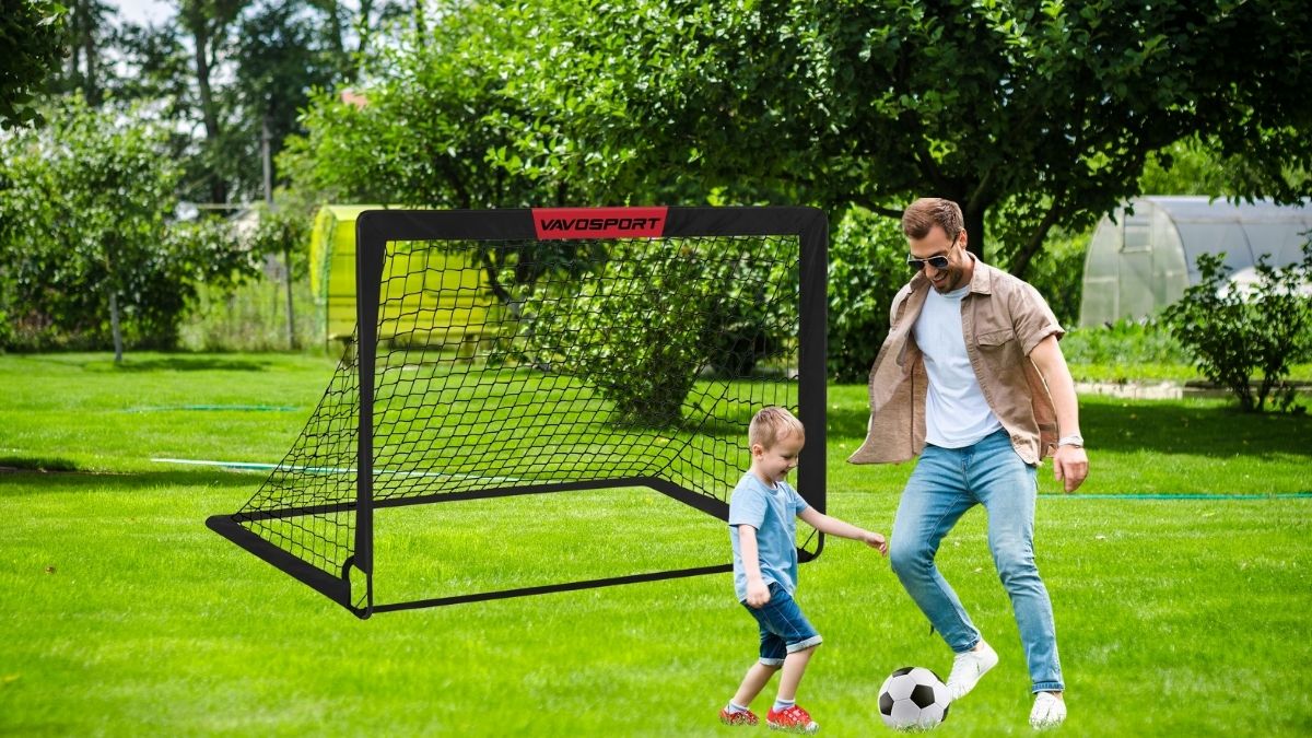 How the VAVOSPORT Kids Soccer Goals Set Transforms Backyard Play