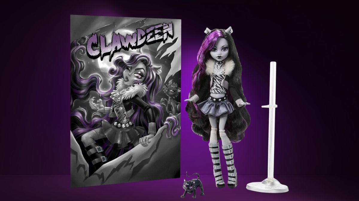 Monster High Reel Drama Clawdeen Wolf: Black and White Collector’s Doll