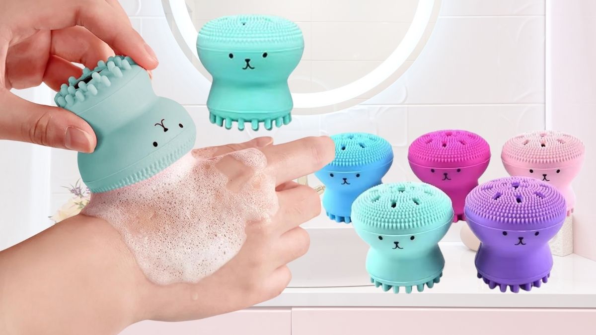 Transform Your Skincare Routine with the 2Pack Octopus Silicone Face Brush: Gentle Cleansing for Sensitive Skin