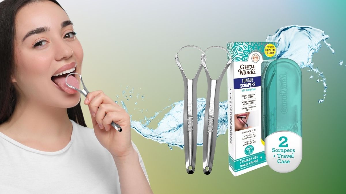 Fresh Breath Made Simple: GuruNanda Tongue Scraper 2-Pack