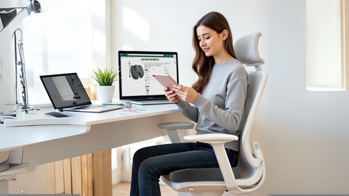 TushGuard Seat Cushion - Memory Foam Cushion for Office Chair, Car Seat, Airplane, Bleacher - Sciatica & Hip & Coccyx Pain Relief Desk Chair Cushion...