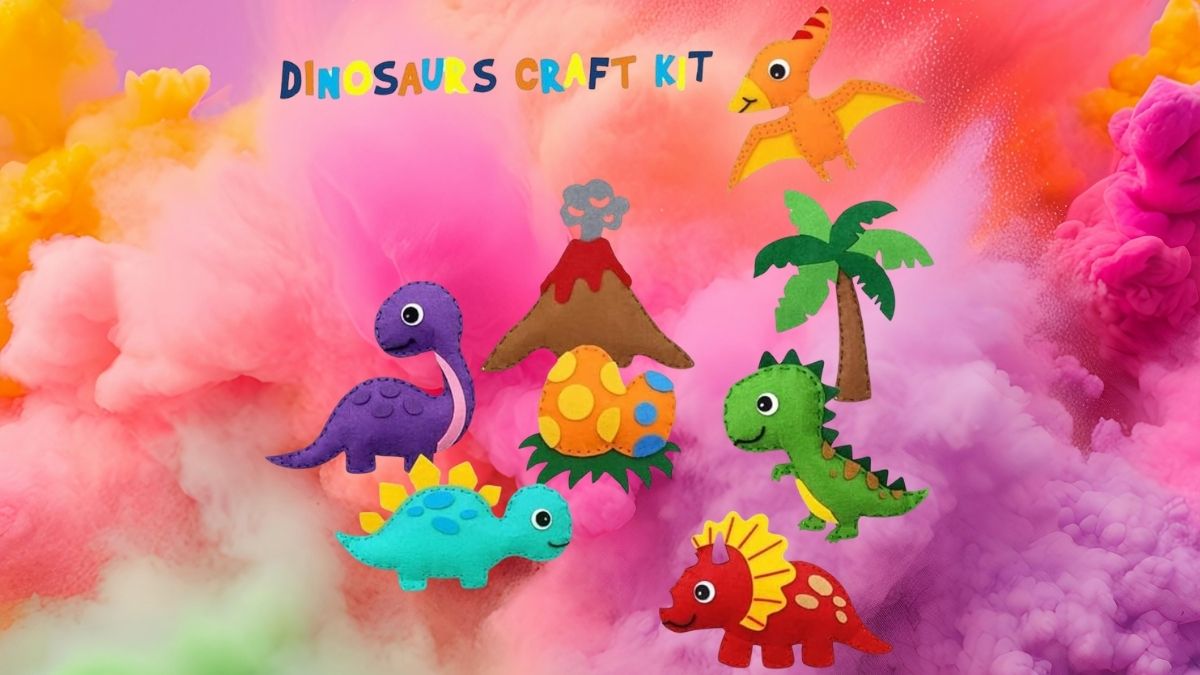 Dinosaur Sewing Kit for Kids Craft: Fun and Educational Prehistoric Project