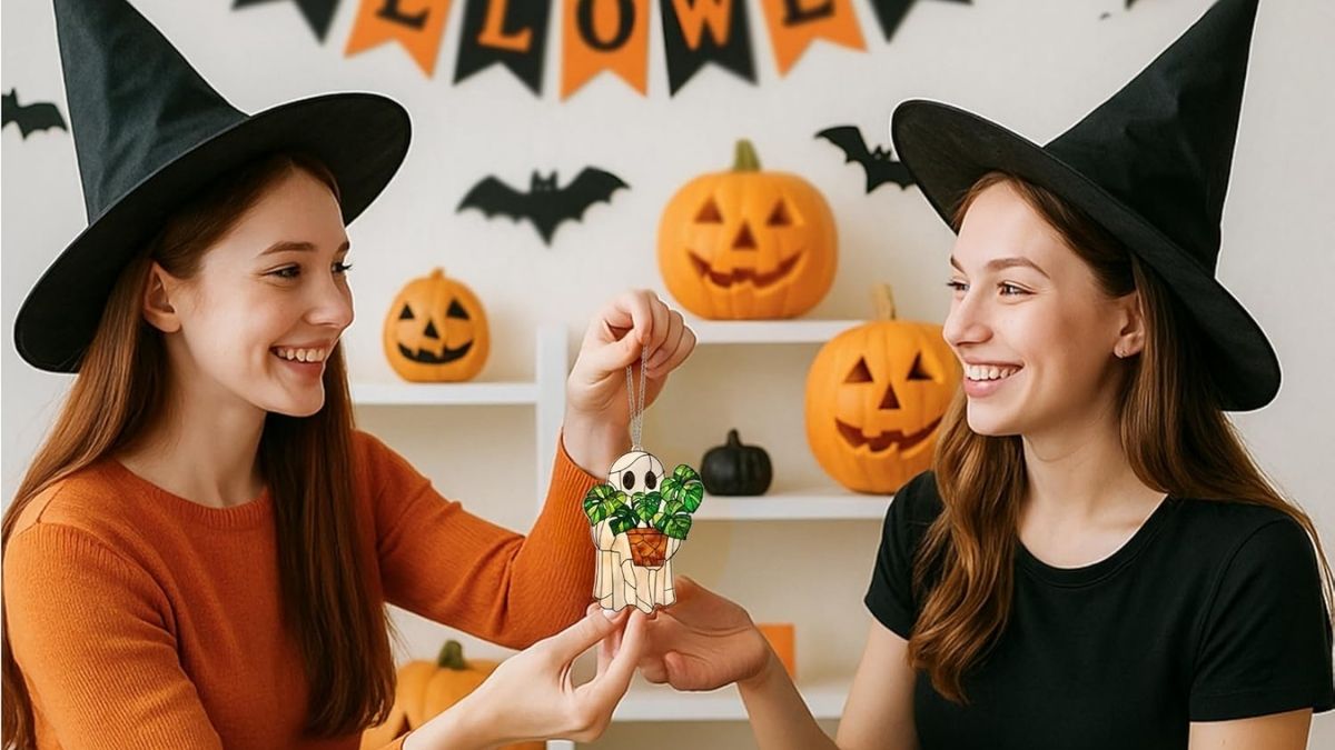 Enchanting Halloween Faux Stained Glass Ghost Ornaments: The Perfect Acrylic Décor for 2025