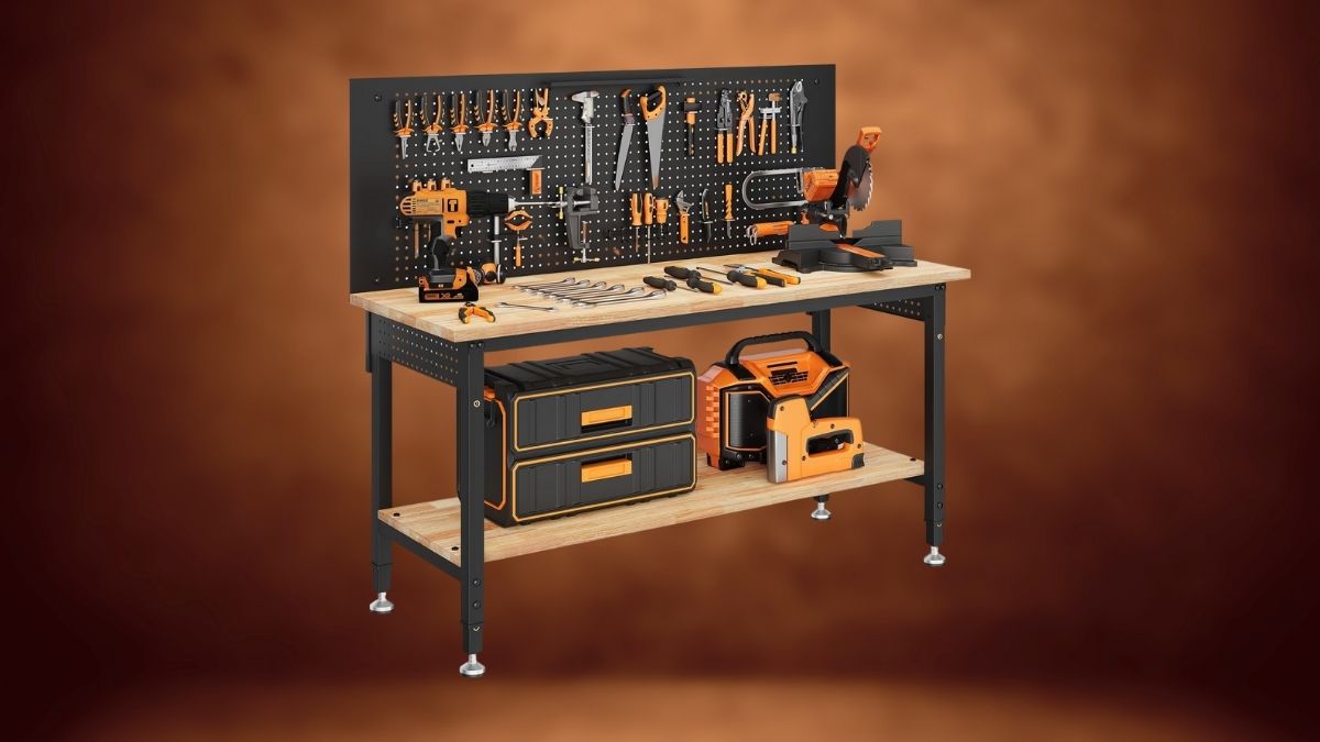 CAMMOO Work Bench: The Ultimate Adjustable Height Workstation with Storage