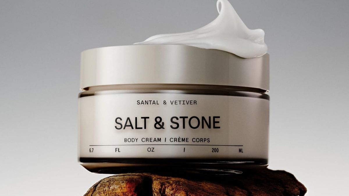Salt & Stone Body Cream: Santal & Vetiver Luxury Hydration