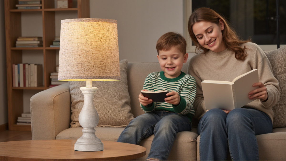 Seealle Farmhouse Table Lamps Set of 2: Rustic Charm for Your Home