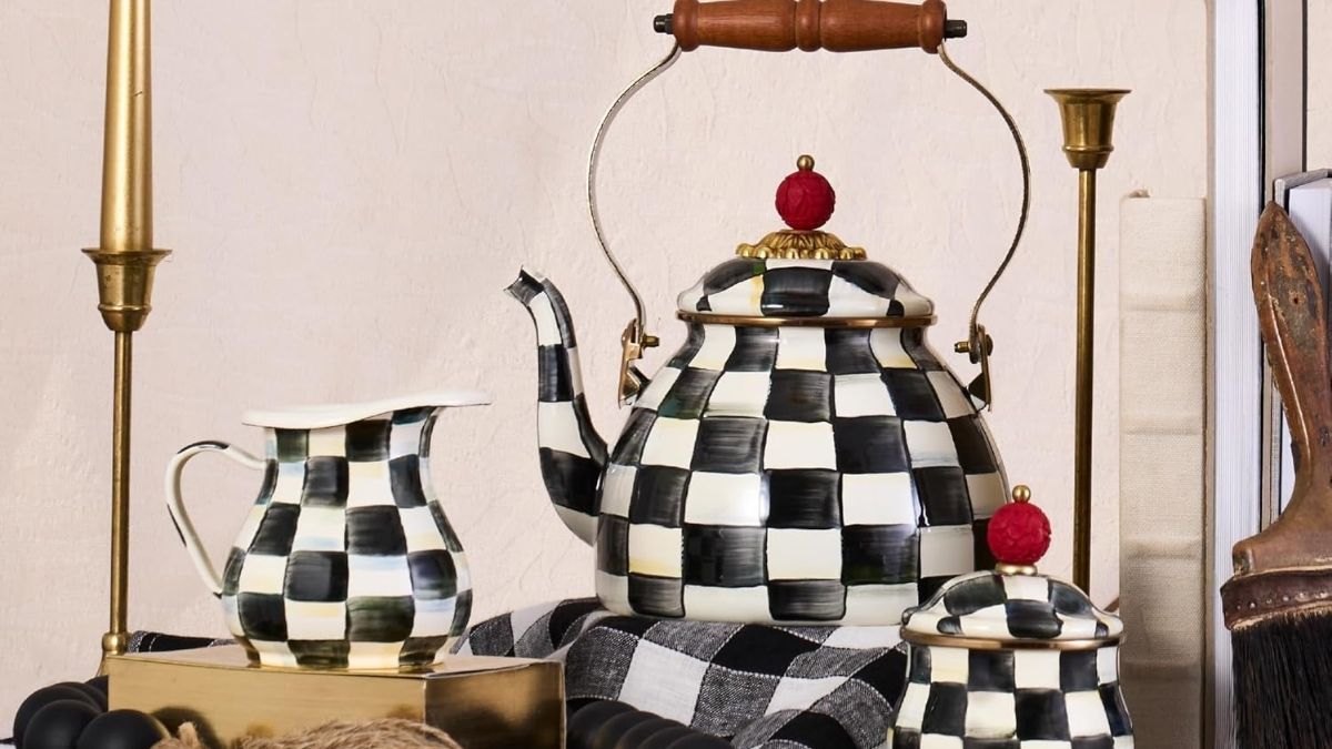 How the MACKENZIE-CHILDS Enamel Tea Kettle Turns Your Tea Ritual into Everyday Art