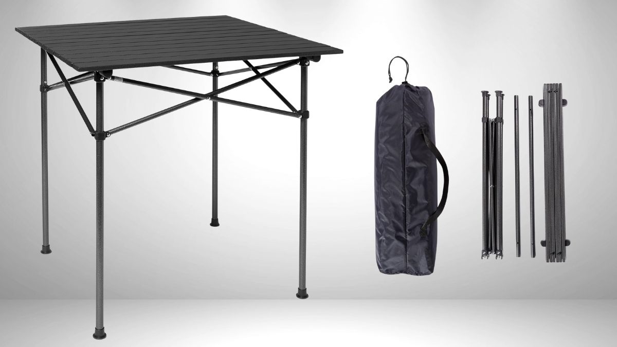 Amazon Basics Tall Black Camping Table: A Reliable Upgrade for Outdoor Comfort