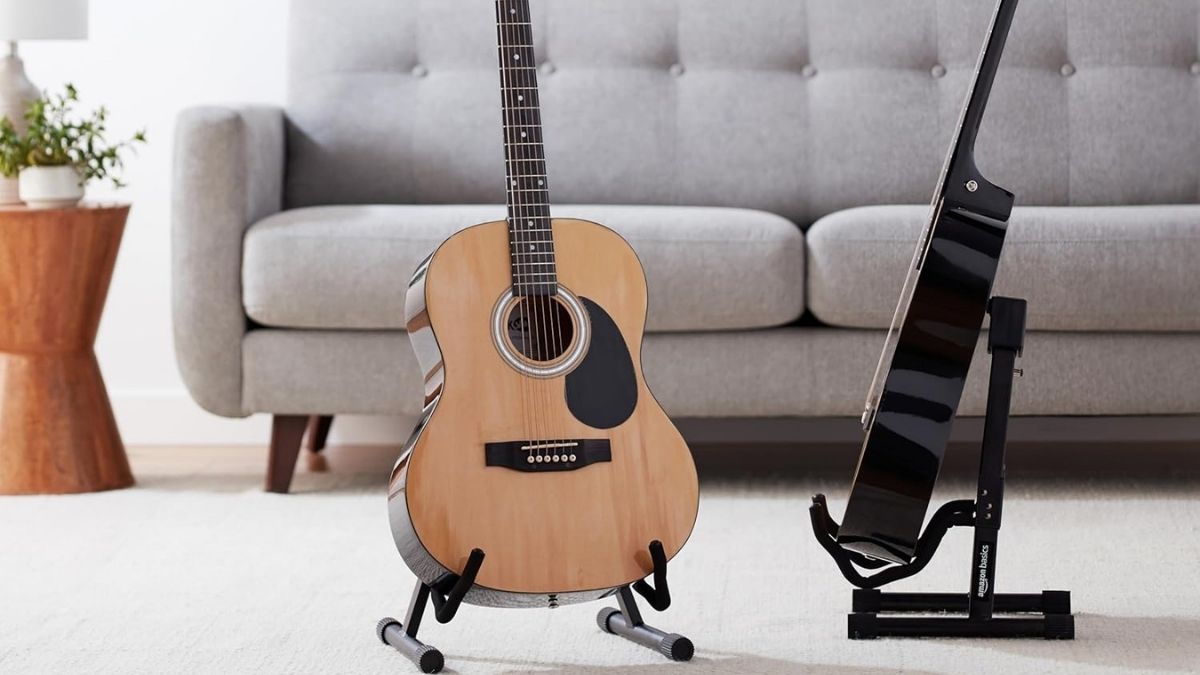 Amazon Basics Adjustable Folding Guitar Stand