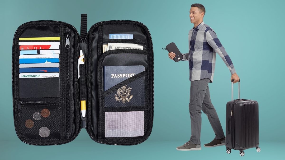 Amazon Basics RFID-blocking Passport Wallet