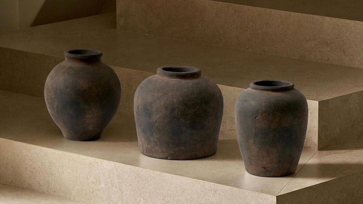 LB2 Brown Ceramic Large Vase: A Zen-Inspired Accent That Grounds Your Space