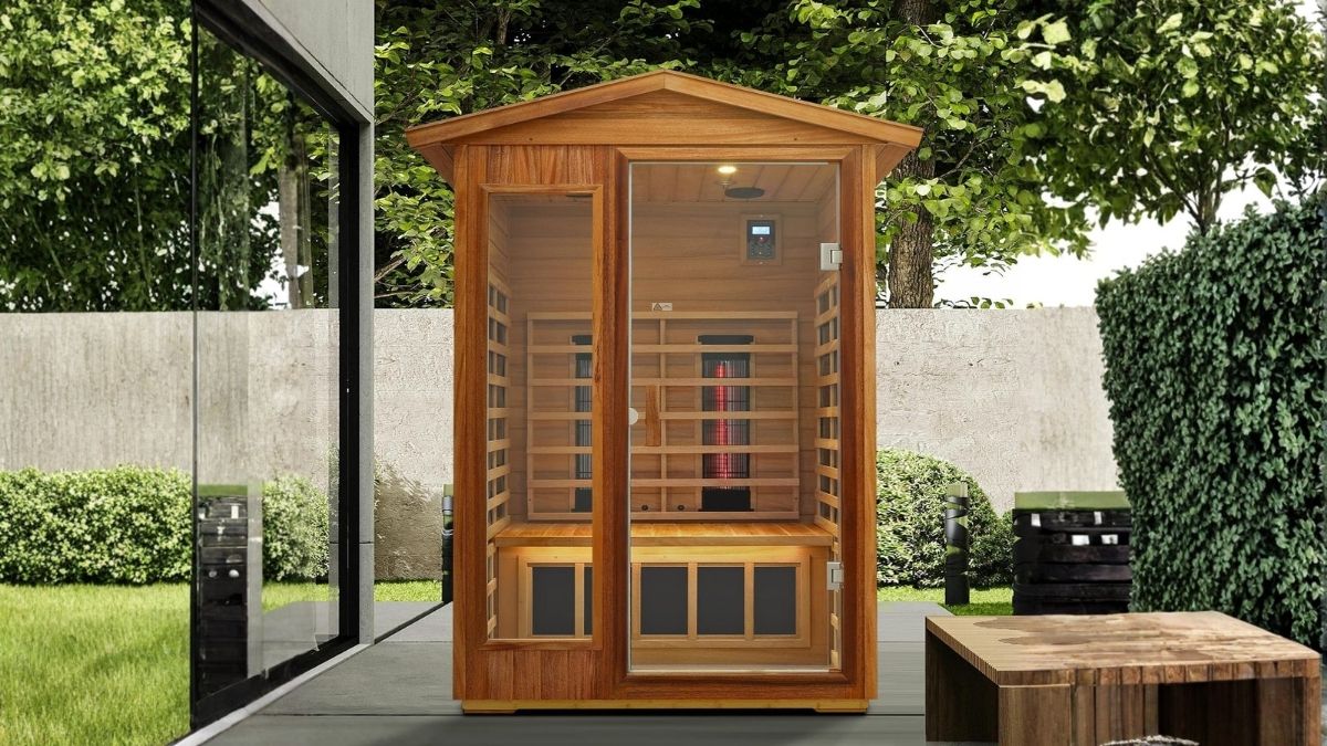KUNSANA 2-Person Outdoor Infrared Sauna: A Premium Backyard Wellness Retreat