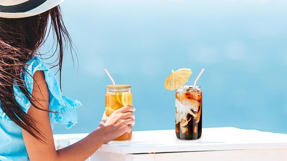 Sungwoo 16OZ Glass Cups with Bamboo Lids and Straws: A Stylish Step Toward Sustainable Living