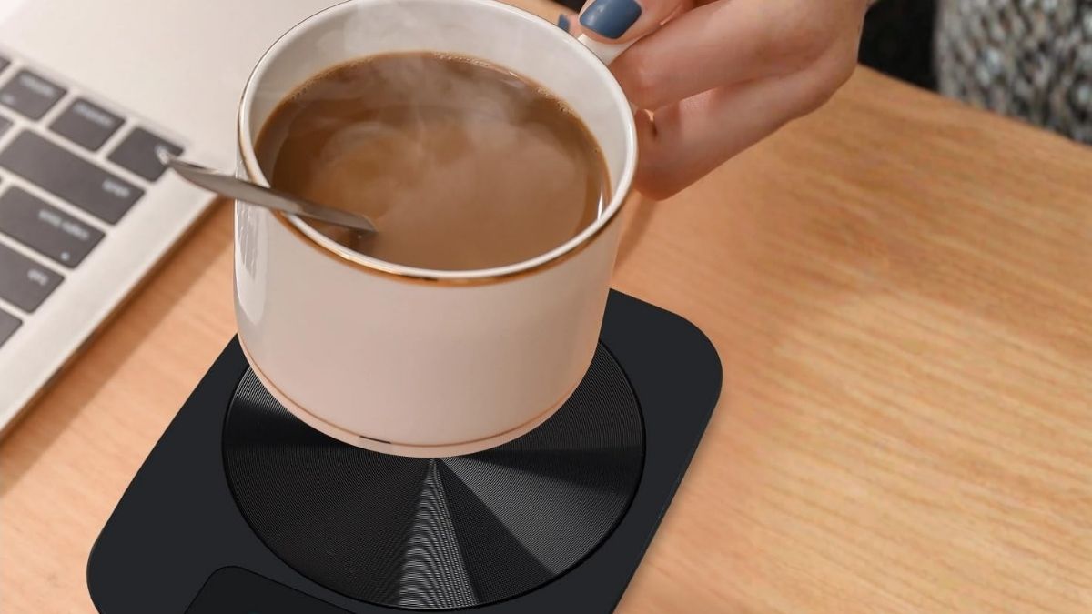 Upgrade Your Workspace with This Compact Coffee Mug Warmer
