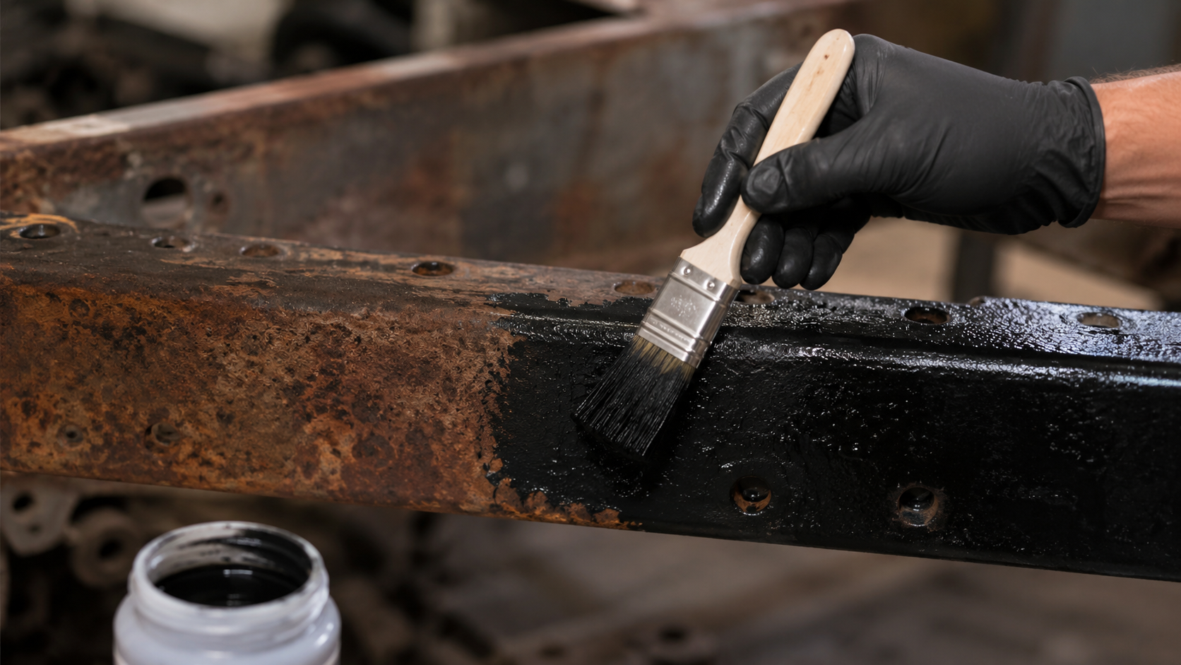 Restoring metal in the workshop