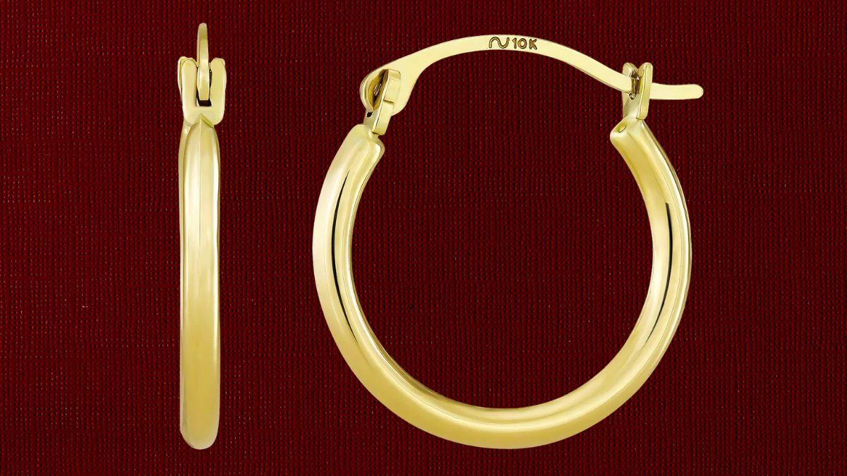 Taylor Grace 10k Gold 15 mm Tube Hoop Earrings for Effortless Everyday Style