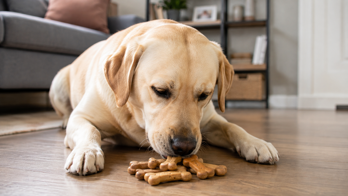 Dog treats served in a bowl as tasty everyday rewards for training, snacking, and positive reinforcement.